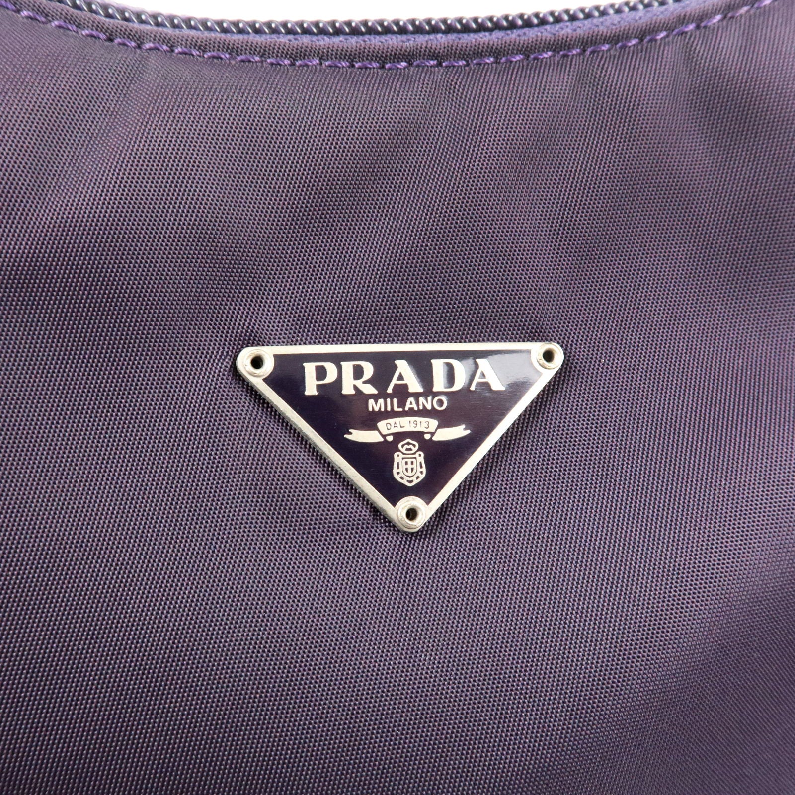 Bowling leather handbag Prada Purple in Leather - 32125723