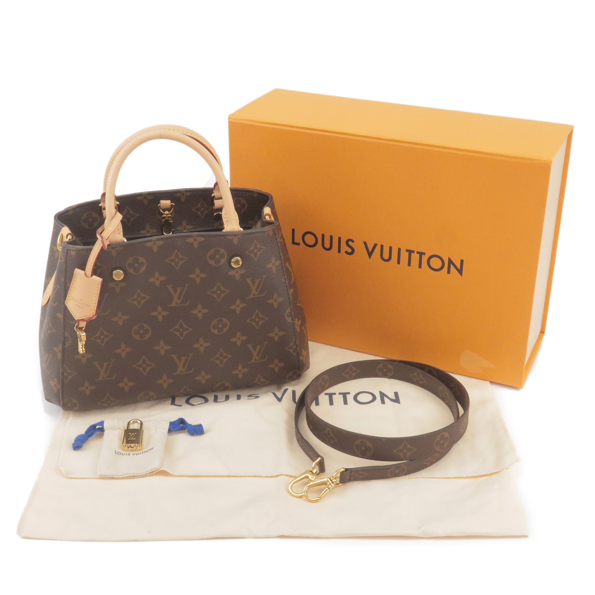 LOUIS VUITTON Montaigne BB Handbag Shoulder bag M41055 2WAY ladies' monogram