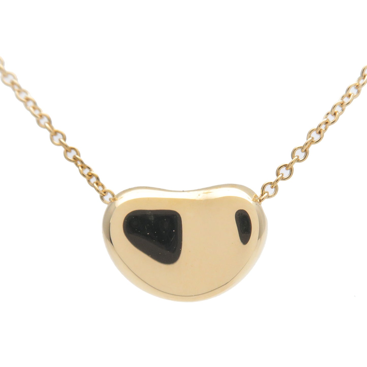 Tiffany&Co.-Bean-Necklace-Small-K18YG-750Yg-Yellow-Gold