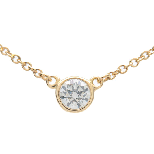 Tiffany&Co.-By-The-Yard-1P-Diamond-Necklace-0.14ct-K18-750YG