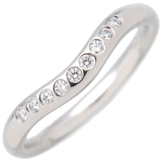 Tiffany&Co.-Curved-Band-Ring-9P-Diamond-PT950-Platinum-US4-4.5