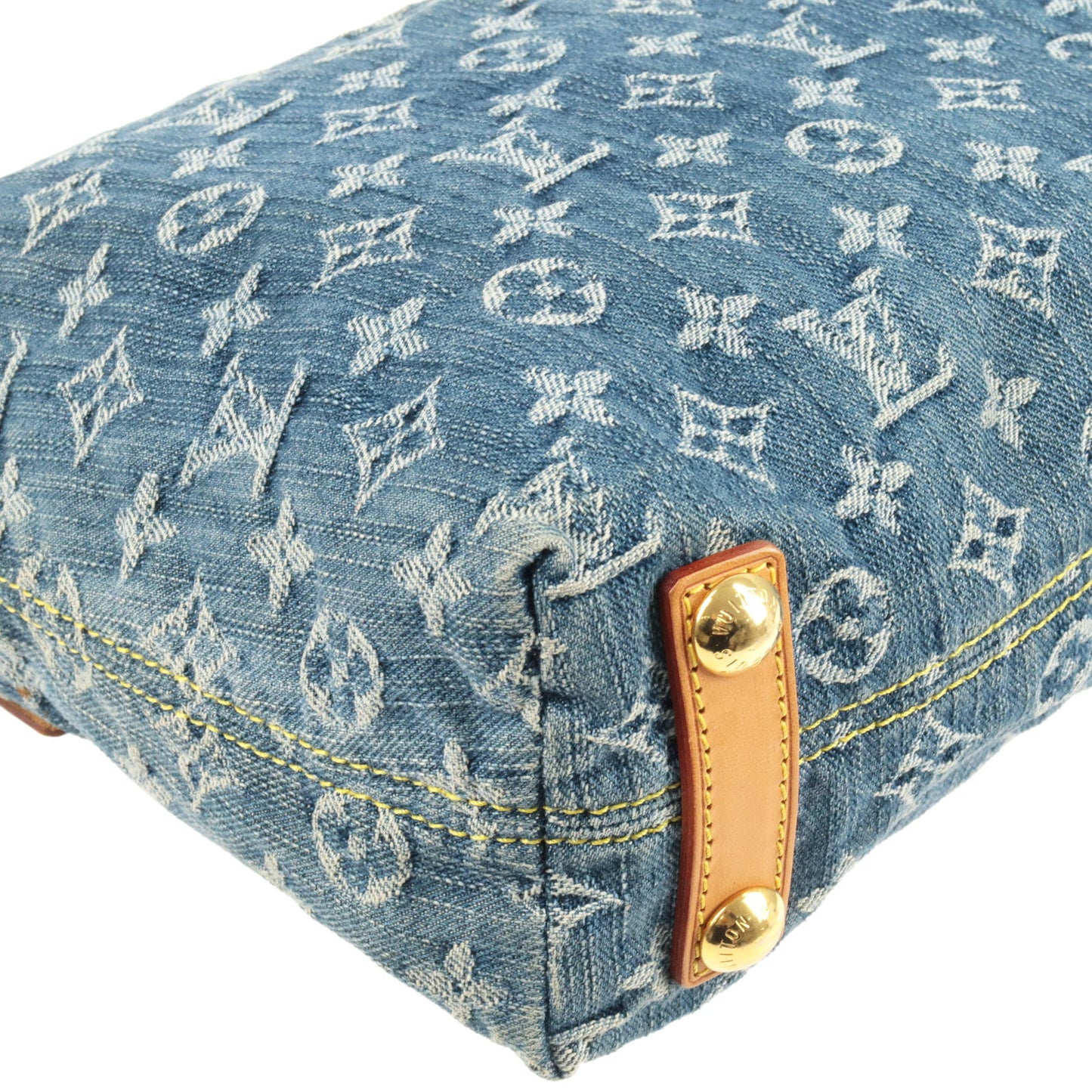 Louis Vuitton Monogram Denim Baggy PM Shoulder Bag Blue M95049