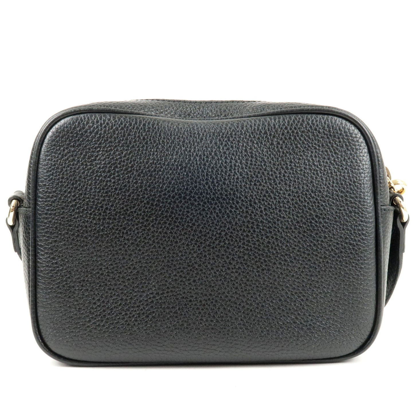 GUCCI Small Disco Leather Shoulder Bag Black 308364