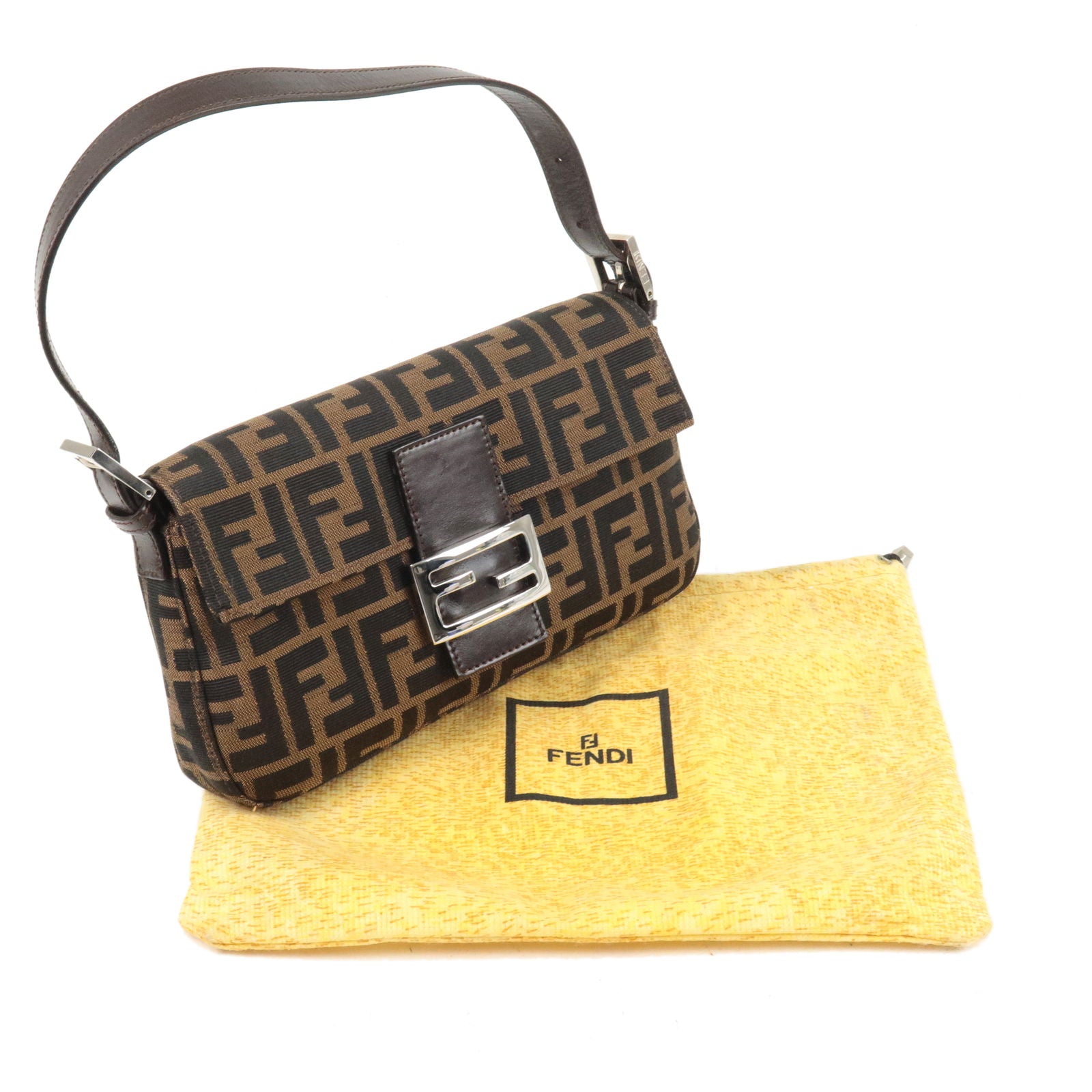 FENDI-Zucca-Mamma-Baguette-Canvas-Leather-Shoulder-Bag-Brown-26424 –  dct-ep_vintage luxury Store