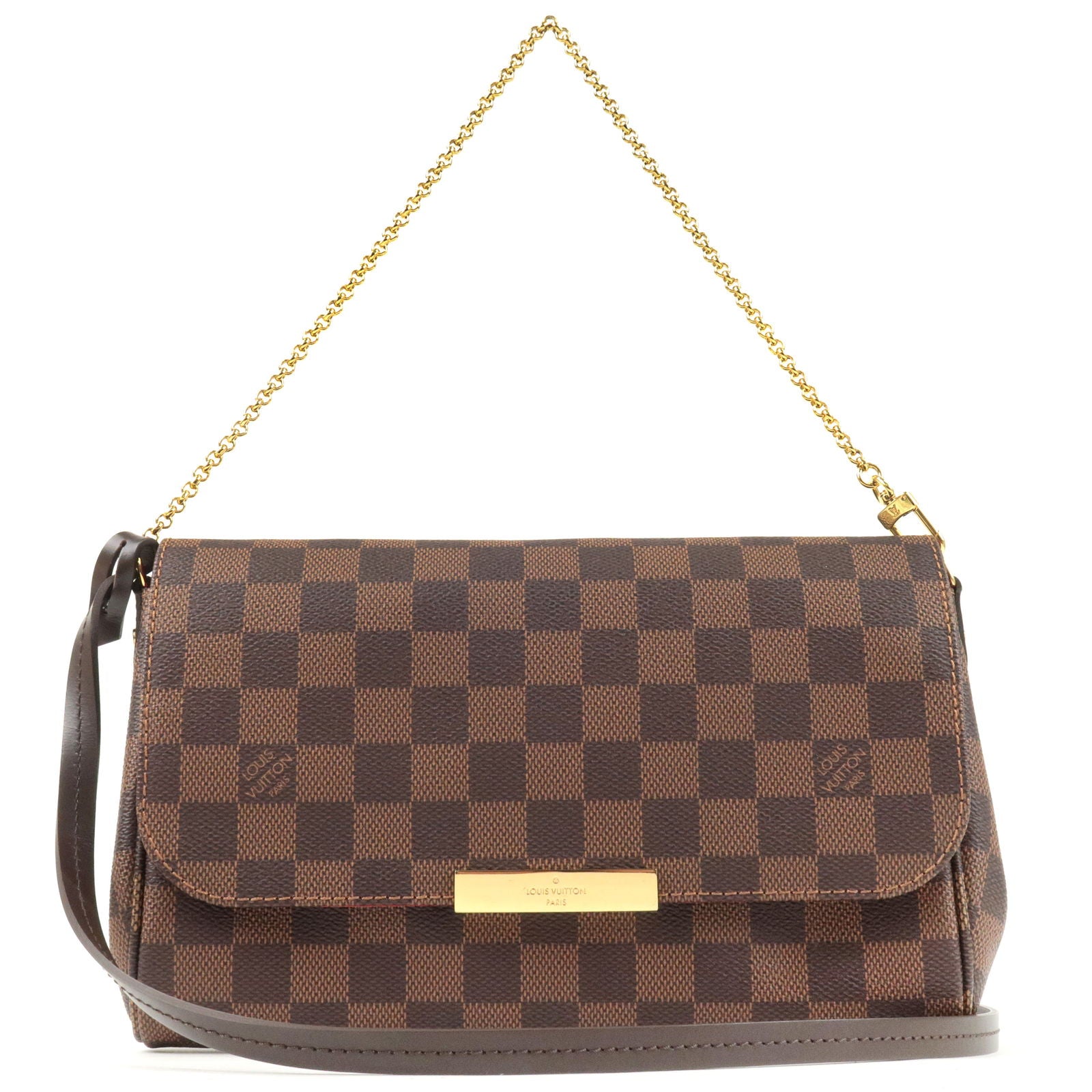 Louis-Vuitton-Damier-Favorite-MM-2Way-Shoulder-Bag-N41129