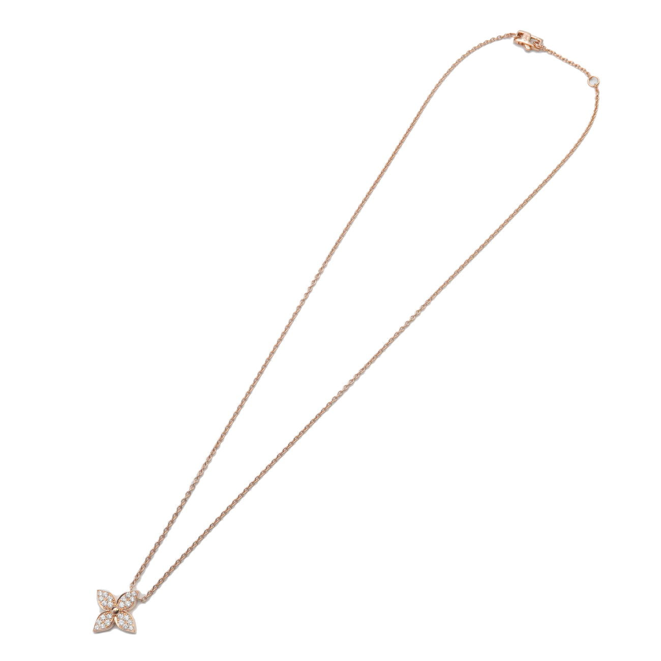 Louis Vuitton Pendentif Star Blossom Diamond Necklace K18PG Q93522