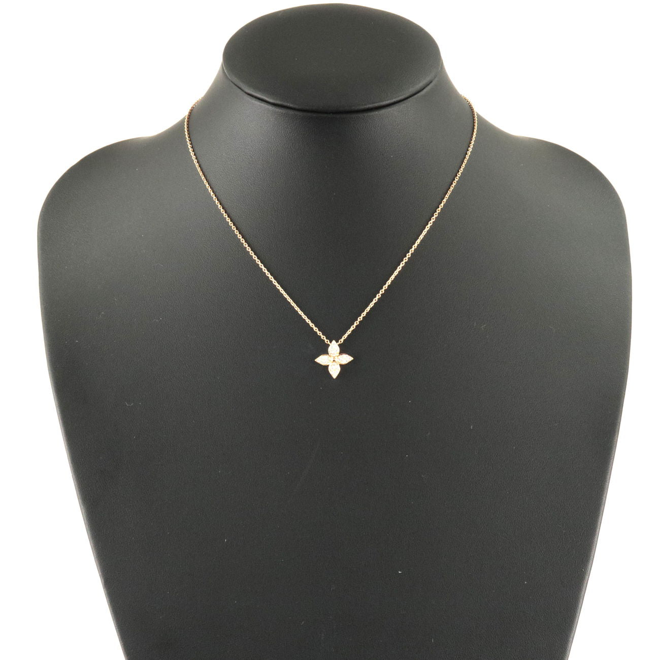 Louis Vuitton Pendentif Star Blossom Diamond Necklace K18PG Q93522