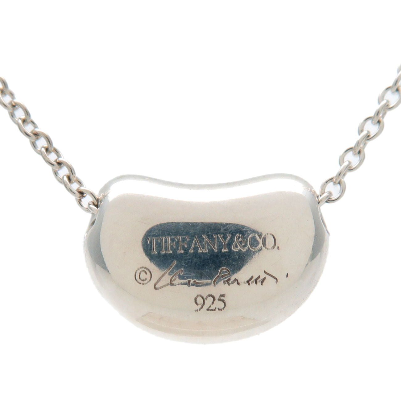 Tiffany&Co. Tiffany Bean Bean Charm Necklace Small SV925 Silver