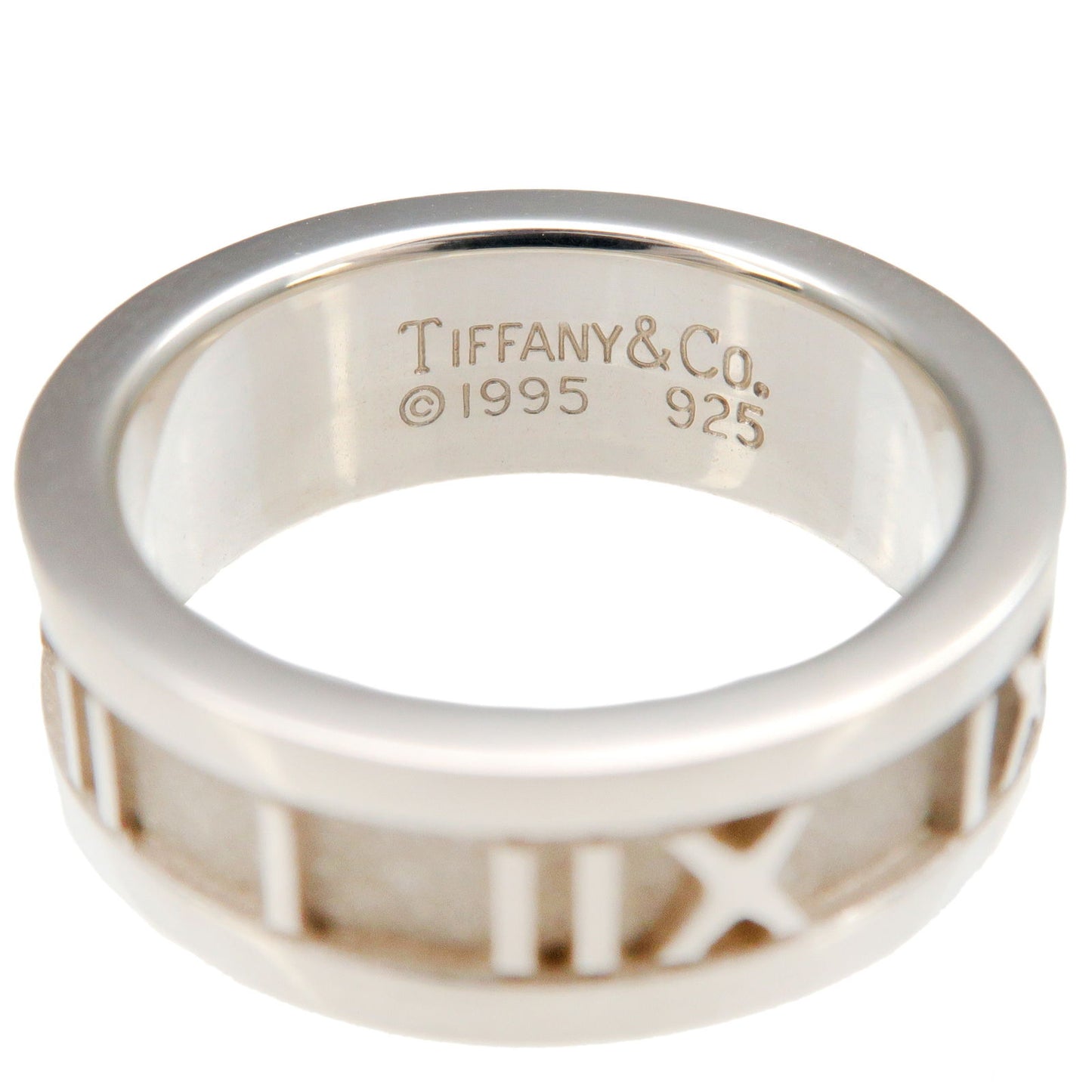 Tiffany&Co. Atlas Ring SV925 Silver US4 HK8.5 EU46.5