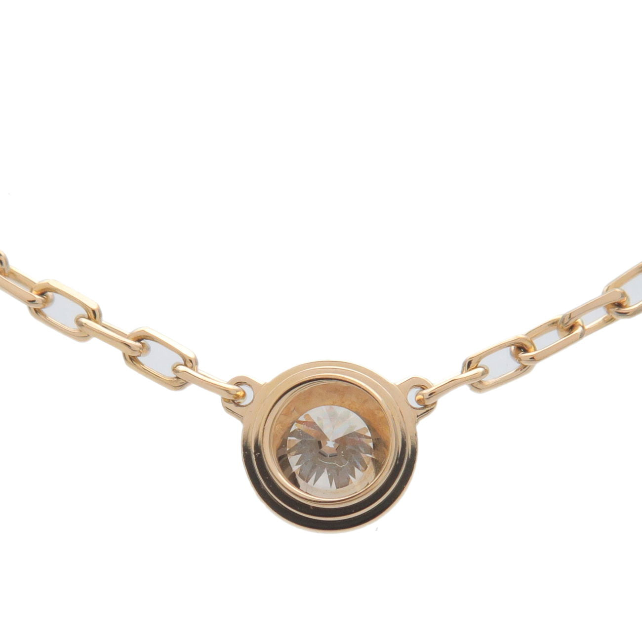 AUTHENTIC Cartier d'Amour/Diamants Légers Necklace LM Pink Rose Gold | eBay