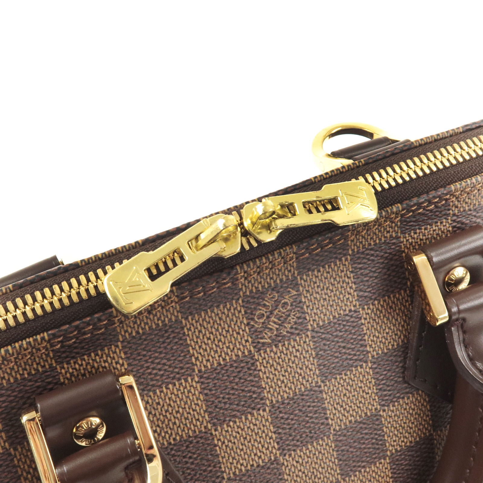 Brown Leather Louis_Vuitton Alma Pm Damier Ladies Hand Purse, For