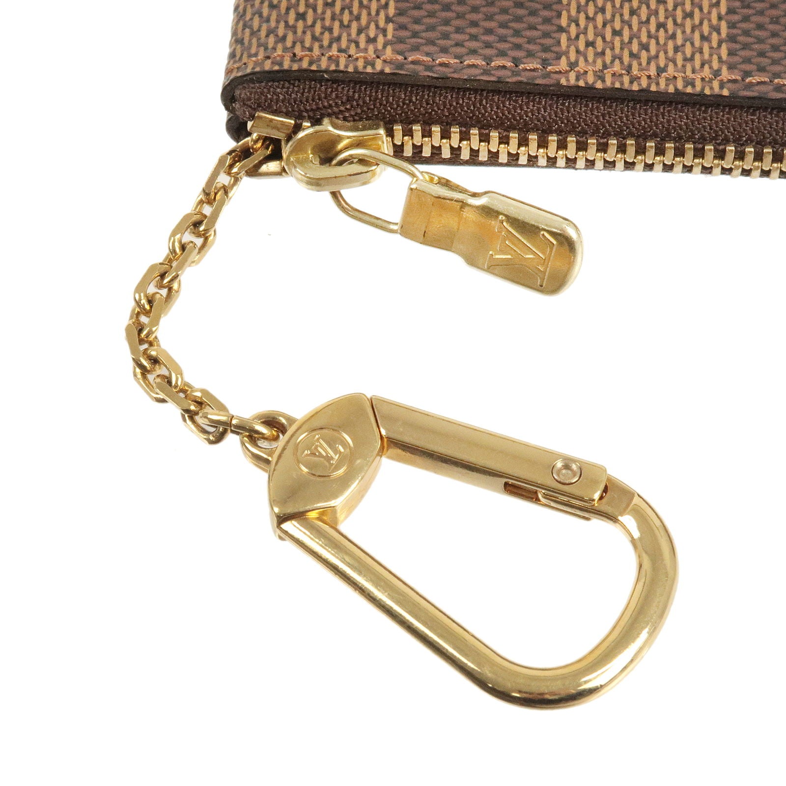 Louis Vuitton Key wallet for Coin, Cards and Key holder with hook. N62658 