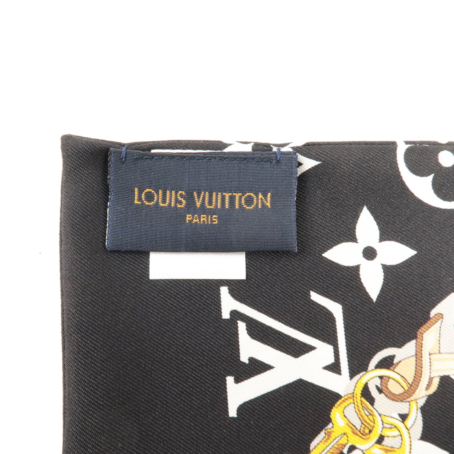Louis-Vuitton-Bandeau-Monogram-Confidential-100%-Silk-Noir-M78656