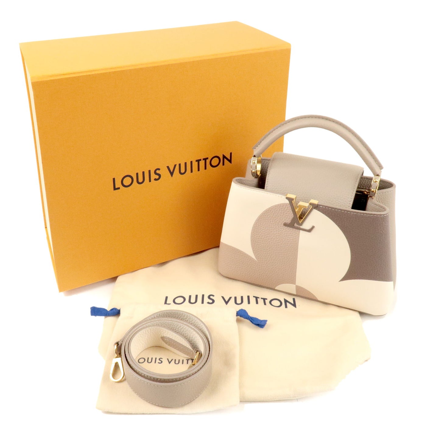 Louis Vuitton Capucines BB 2way Taurillon Leather Trapped Leopard Black  ref.969699 - Joli Closet