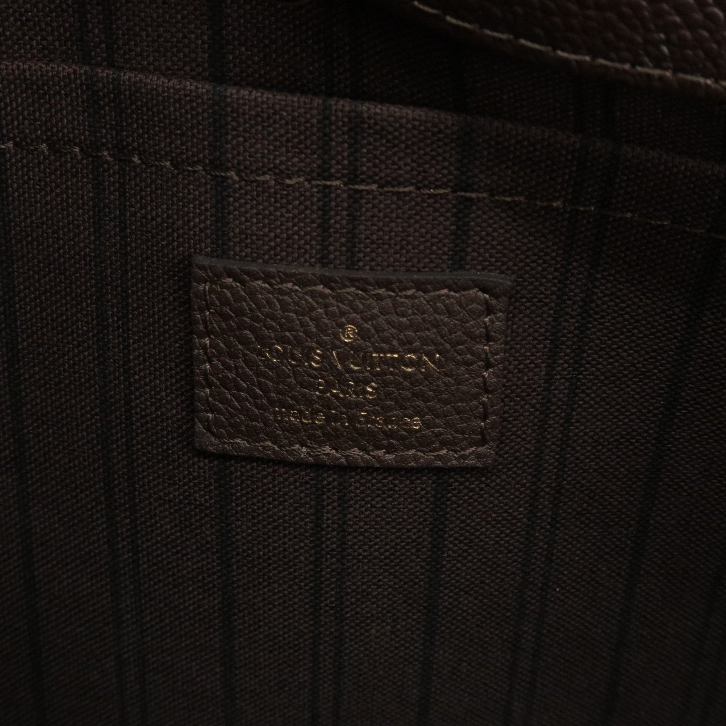 Louis Vuitton Black Monogram Empreinte Montaigne MM Bag Louis