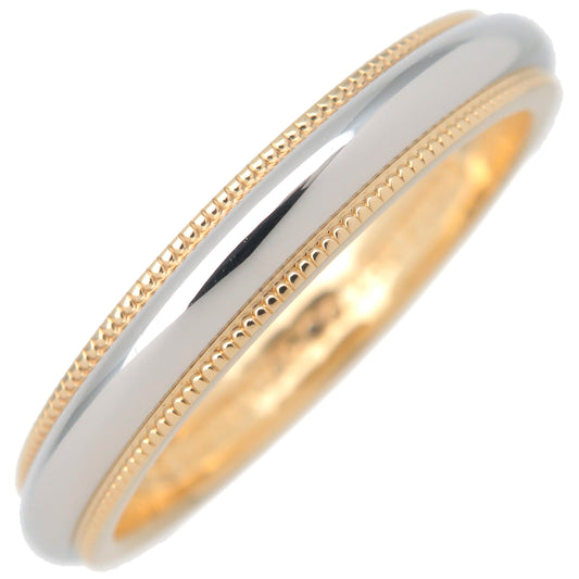 Tiffany&Co.-Milgrain-Band-Ring-K18-750YG-x-PT950-US8-EU57
