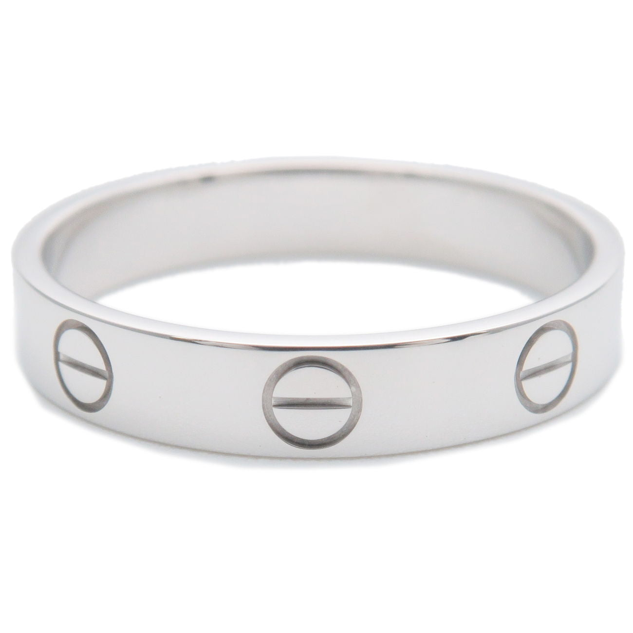 Cartier-Mini-Love-Ring-K18WG-750-White-Gold-#55-US7.5-EU55.5 – dct