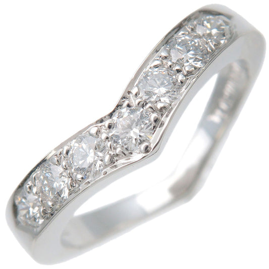 Tiffany&Co.-V-band-ring-7P-Diamond-PT950-Platinum-US5-5.5-EU49.5
