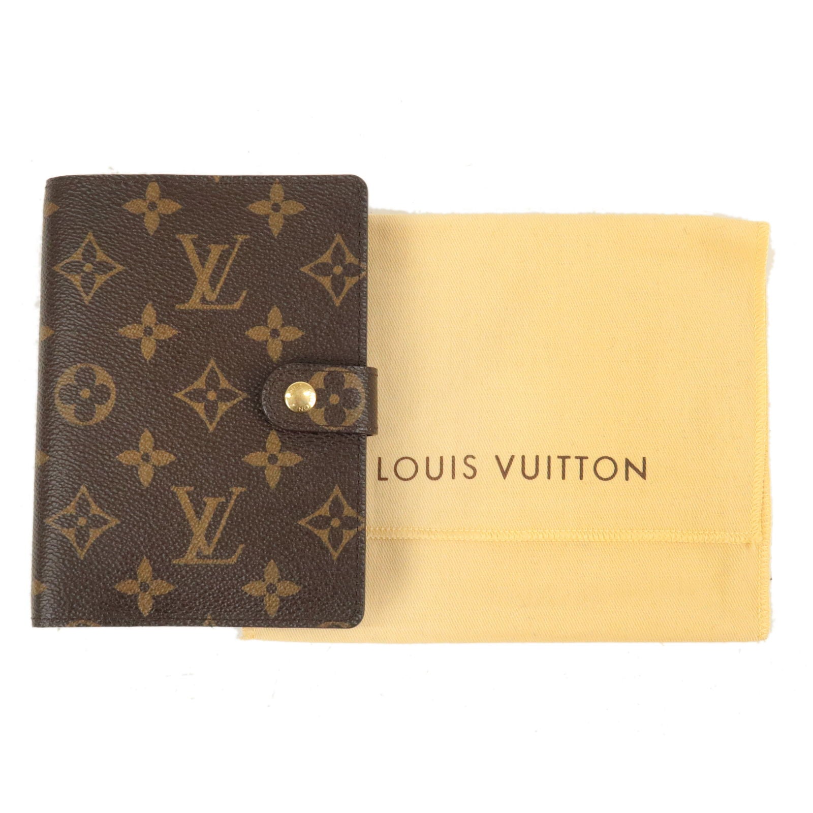 Louis Vuitton Notebook Cover Agenda PM Brown Monogram R20005