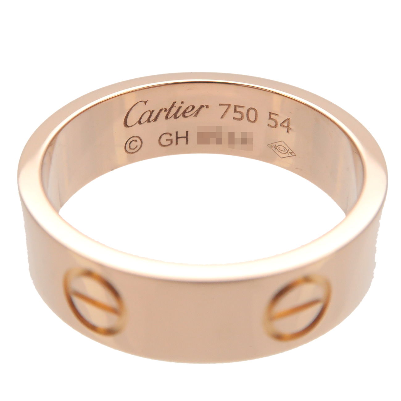 Cartier Love Ring K18PG 750PG Rose Gold 54 US7 HK15 EU54.5