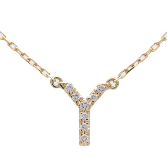 AHKAH-Initial-Y-Diamond-Necklace-0.03ct-K18-750YG-Yellow-Gold