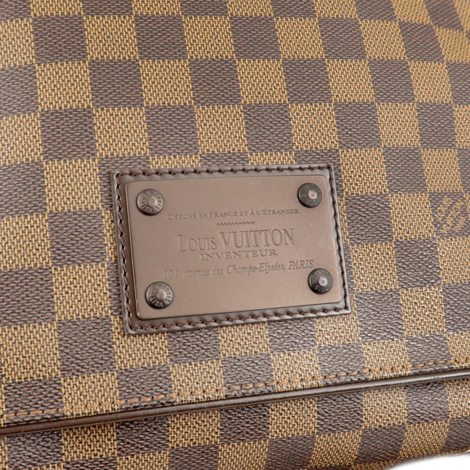 Louis Vuitton Brown Damier Ebene Brooklyn Mm Messenger Bag