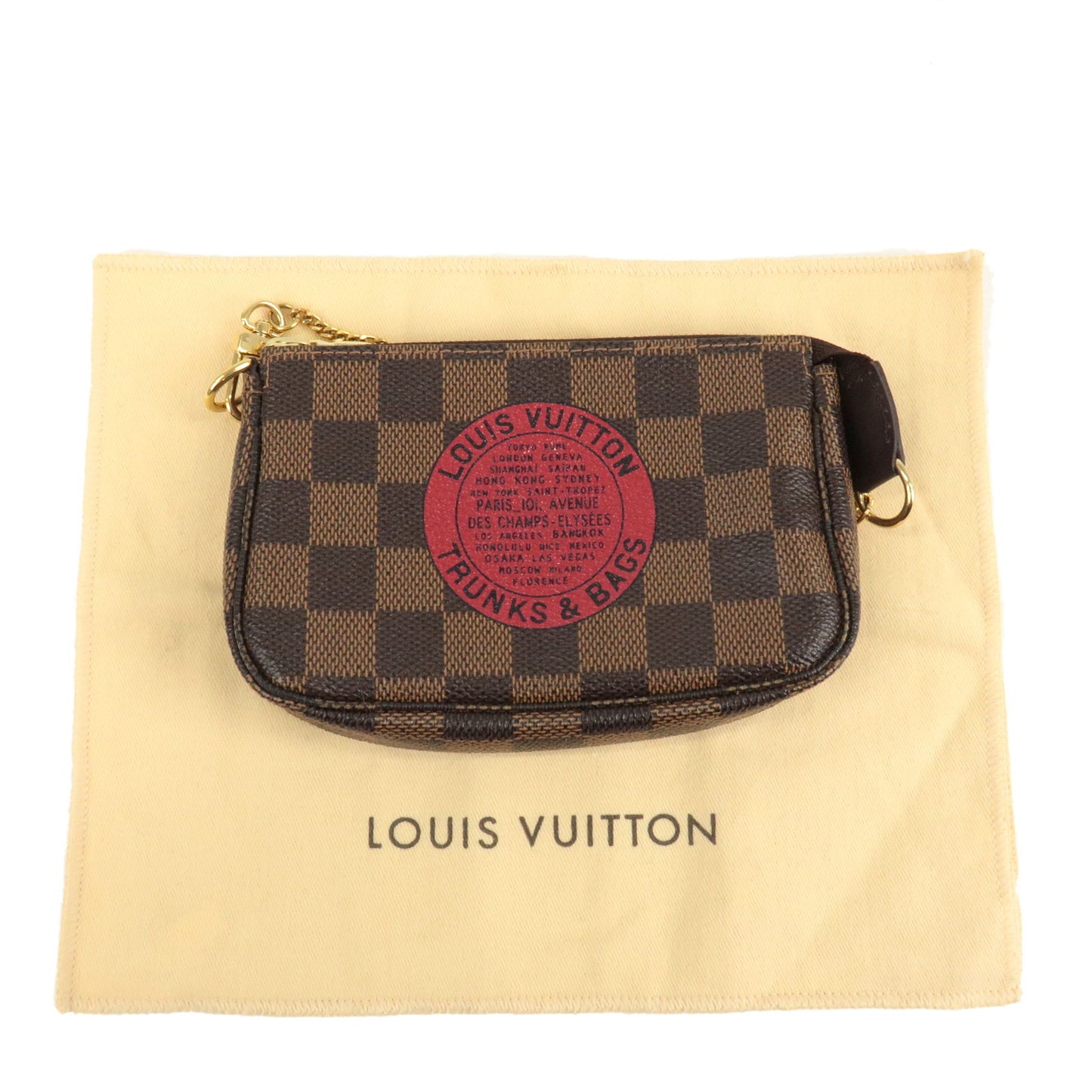 Louis Vuitton Damier T&B Mini Pochette Accessoires Pouch N58011