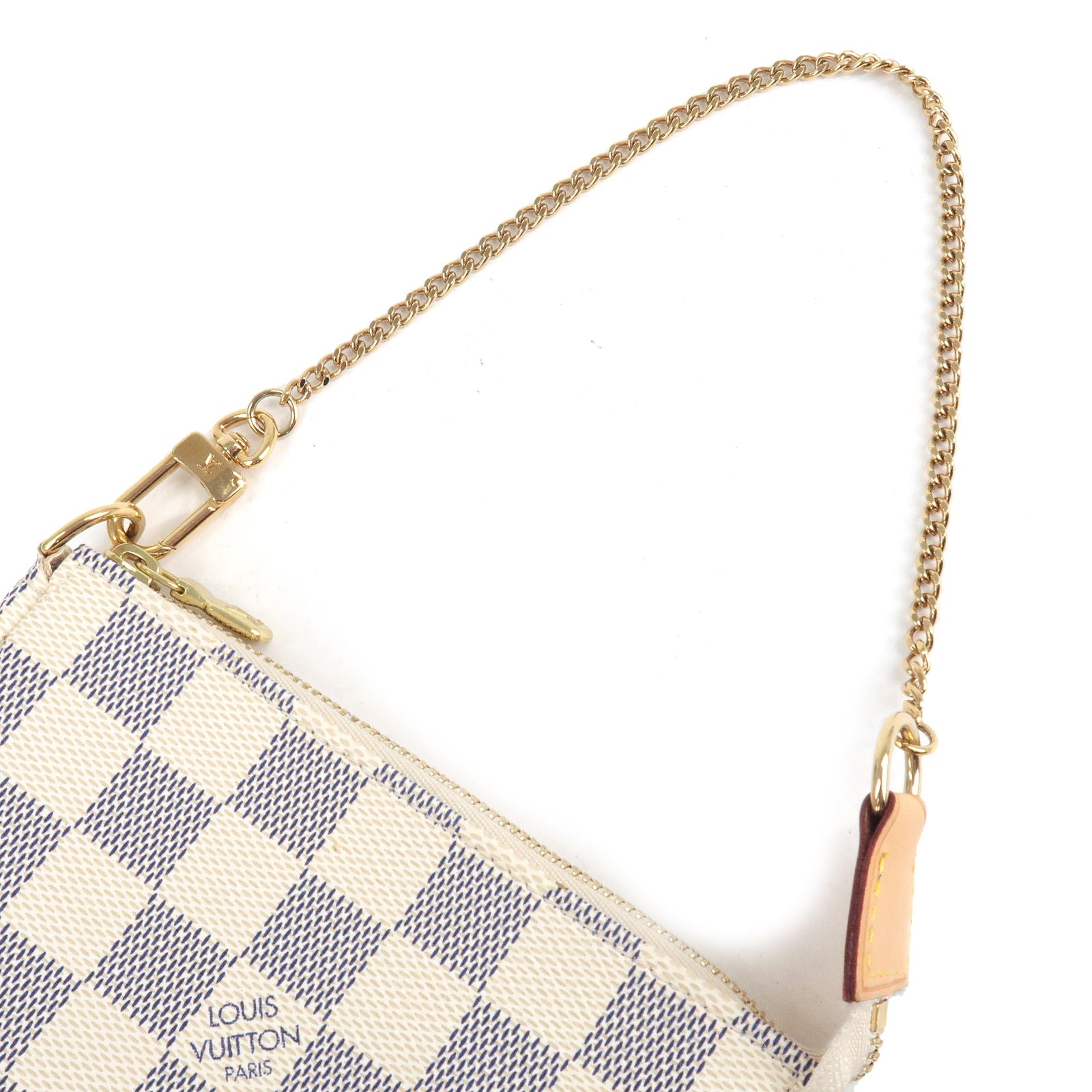 Louis Vuitton Mini Pochette Accessoires Handbag Damier Azur N58010