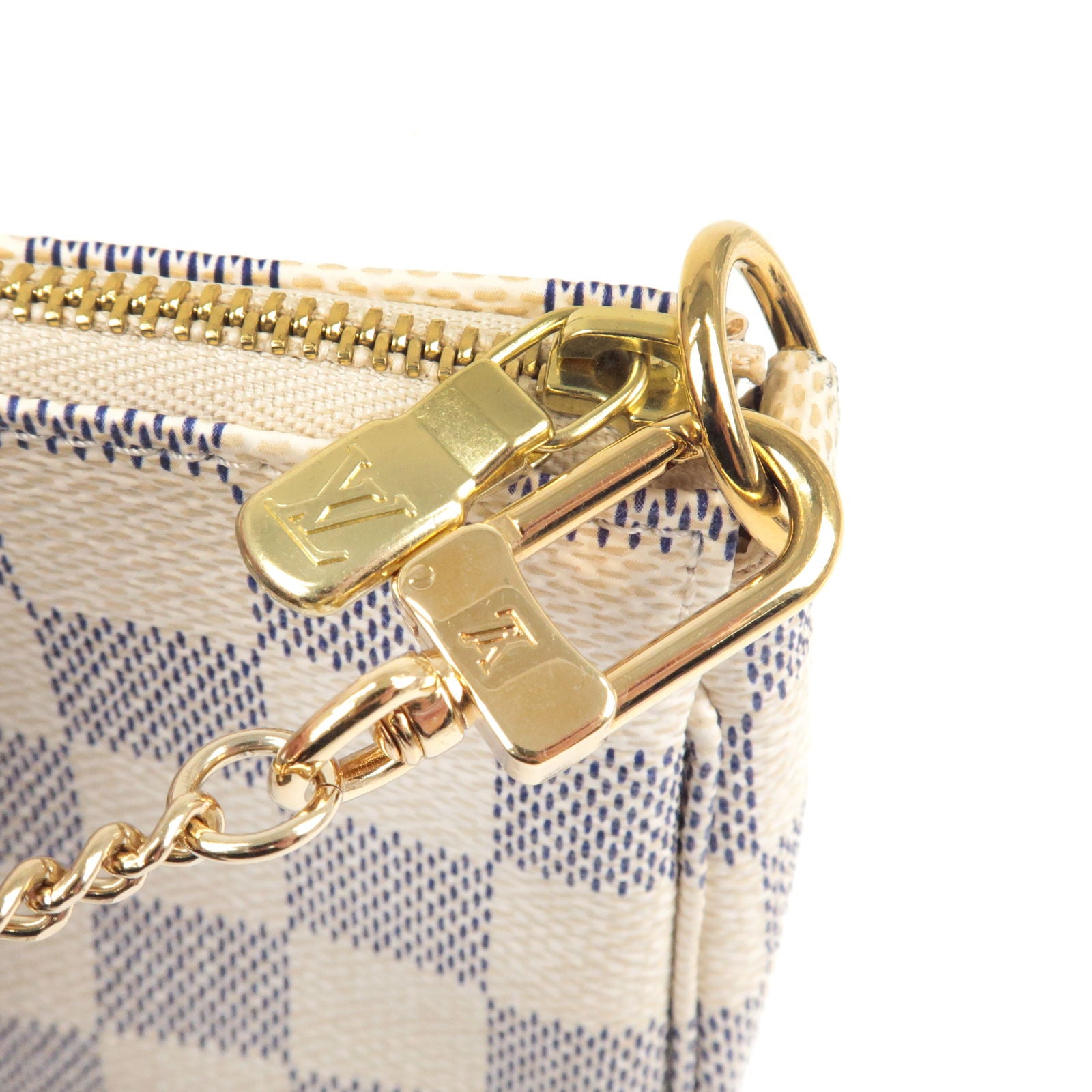 Louis Vuitton Mini Pochette Accessoires Shoulder Bag Damier Azur N58010