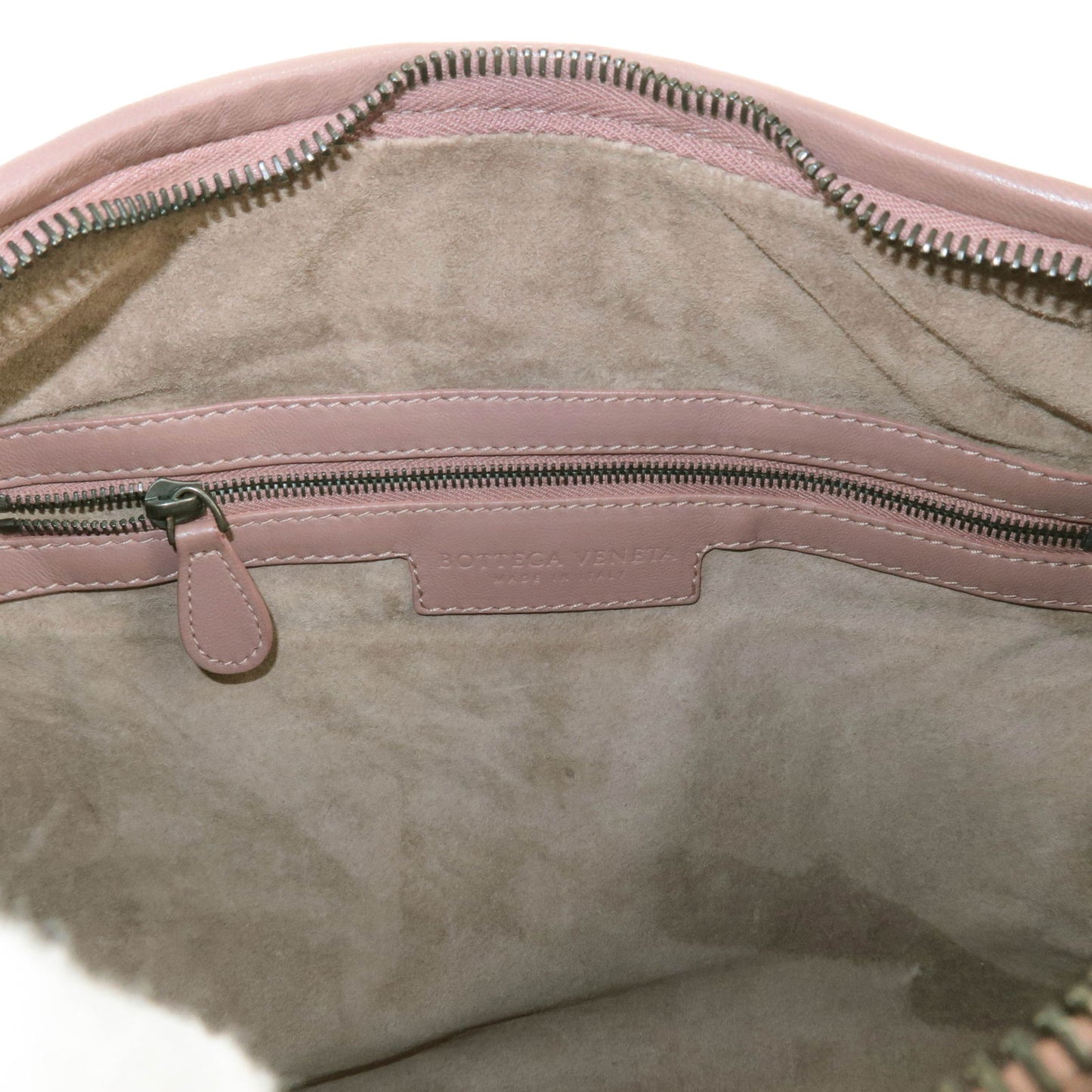 BOTTEGA VENETA Intrecciato Leather Shoulder Bag Pink 115653