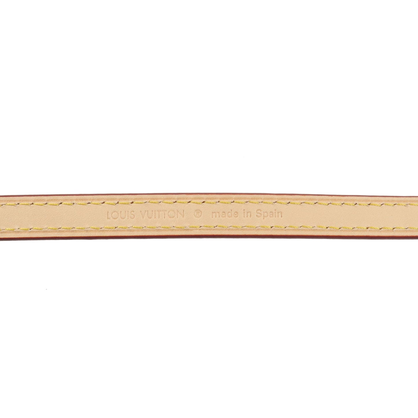 Louis Vuitton Leather Adjustable Shoulder Strap Beige J52314