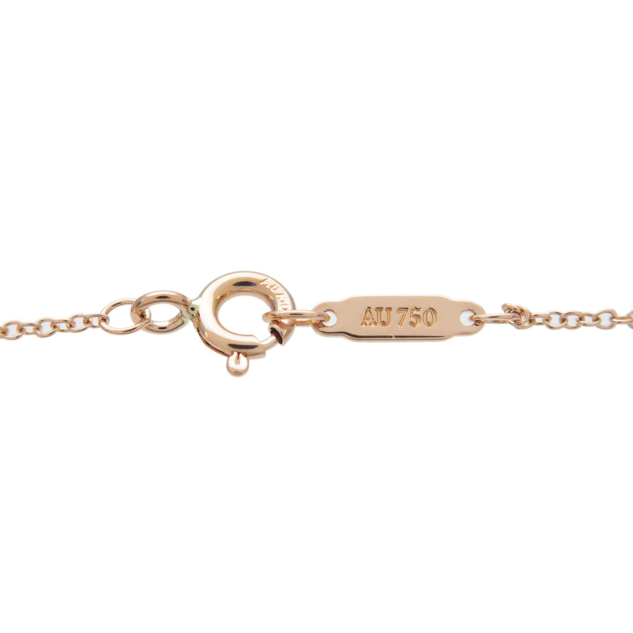 Tiffany&Co. Sentimental Heart 3P Diamonds Necklace Rose Gold