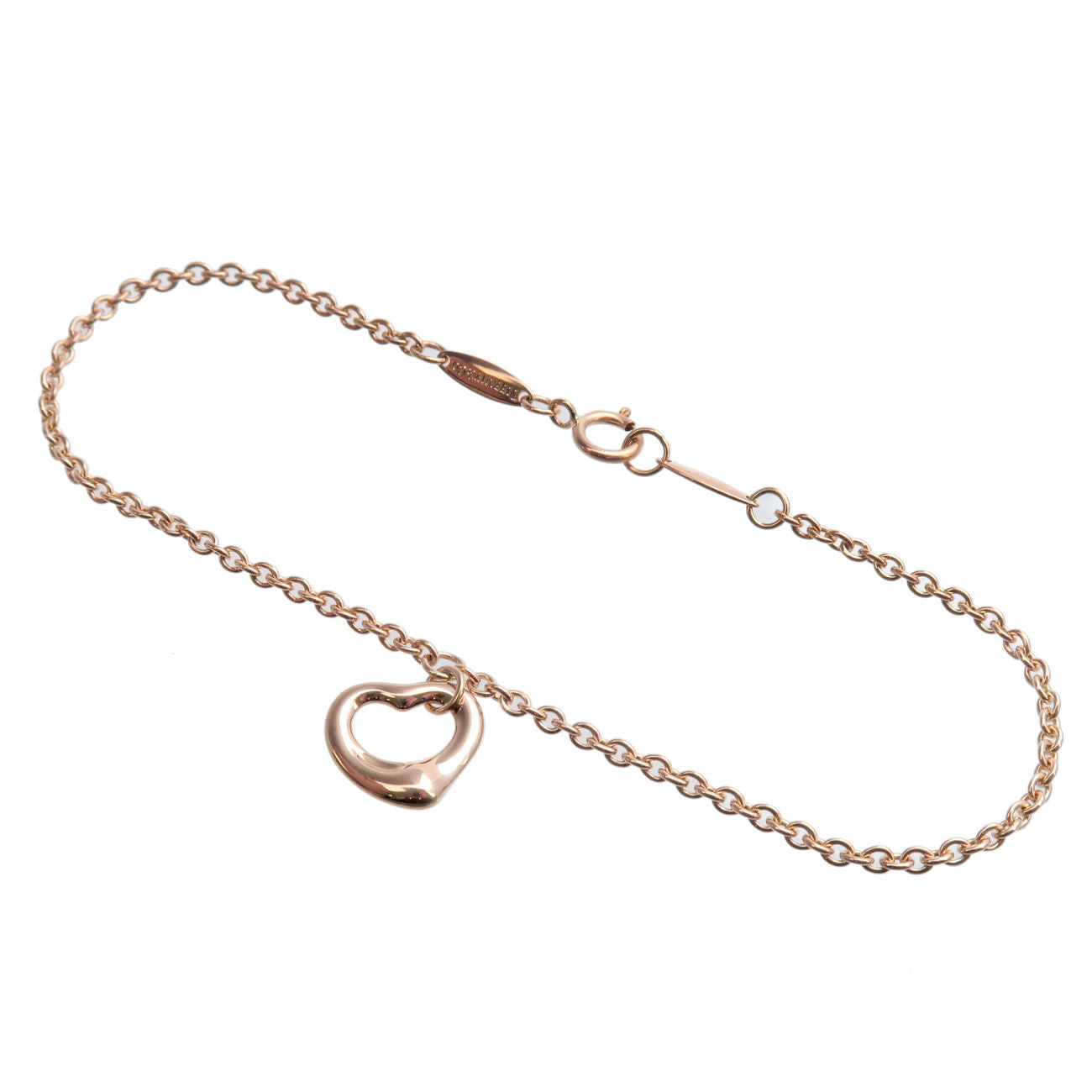 Tiffany&Co.-By-The-Yard-Open-Heart-Bracelet-K18-Rose-Gold
