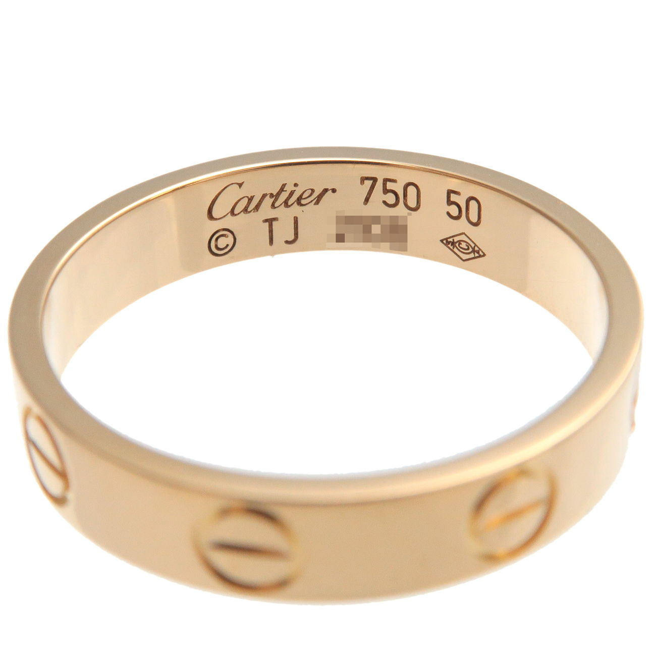 Cartier Cartier Mini Love Ring K18 750YG Yellow Gold #50 US 5.5