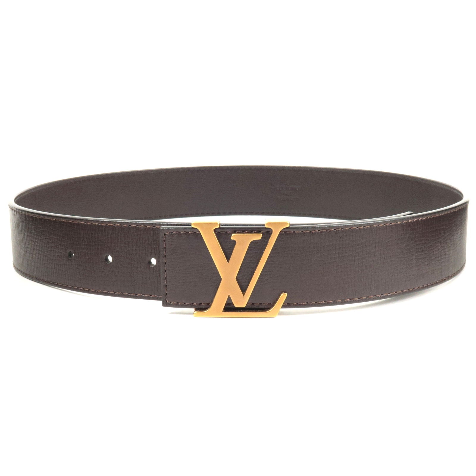 Louis-Vuitton-Utah-Saint-Tulle-Initial-Belt-85/34-Brown-N6902