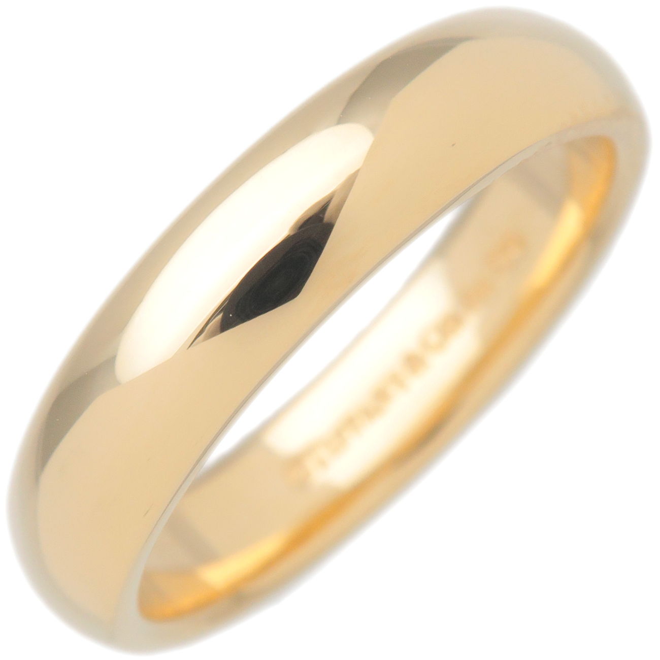 Tiffany&Co.-Classic-Band-Ring-4.5mm-K18YG-Yellow-Gold-US7-EU54