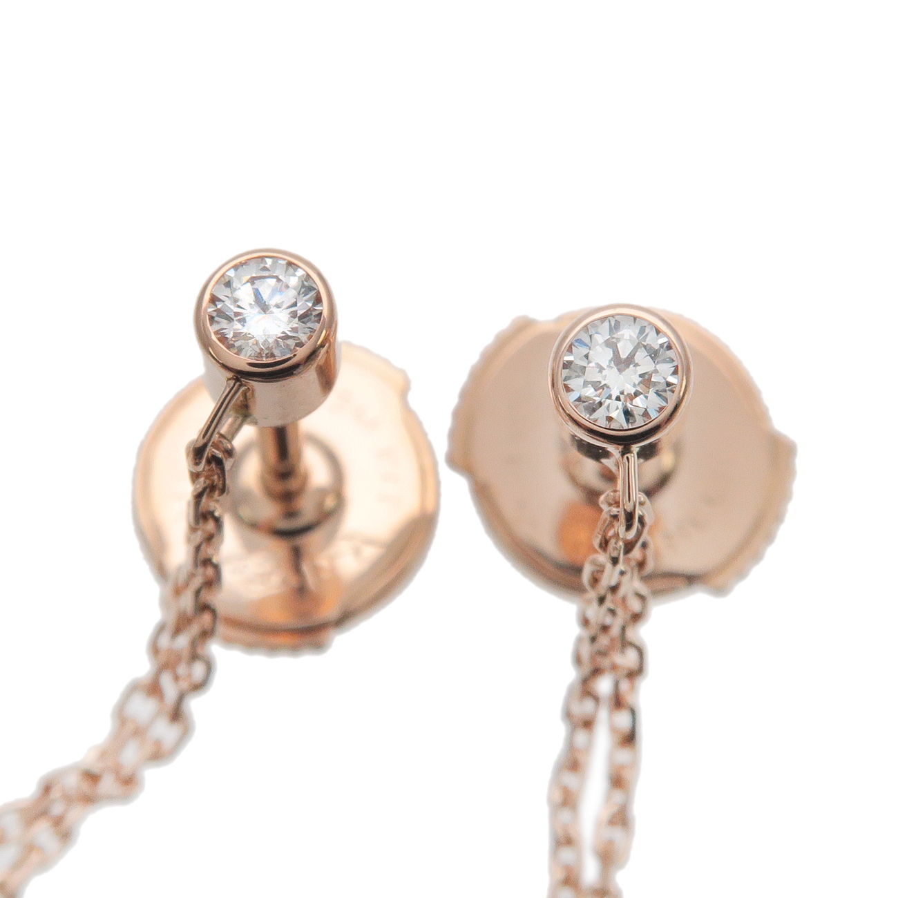 Cartier Sweet Trinity Swing Diamond Earrings K18 750YG/WG/PG