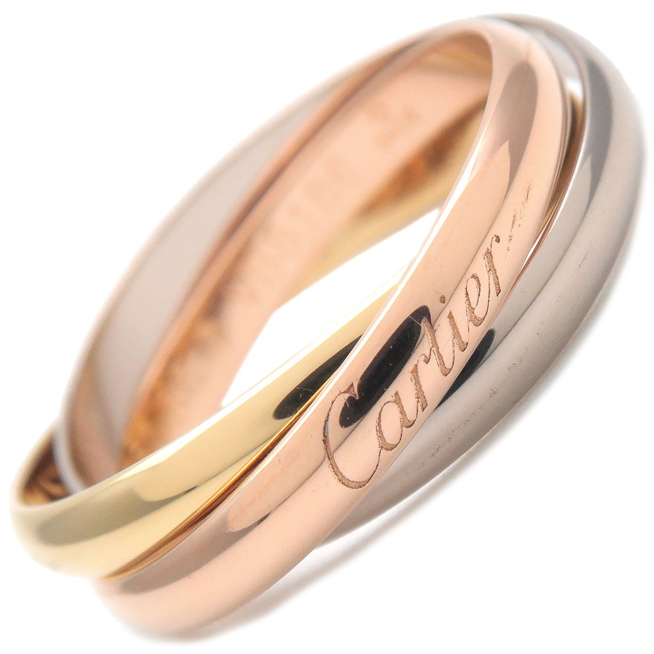 Cartier-Trinity-Ring-SM-K18-750YG/WG/PG-#56-US7.5-EU56