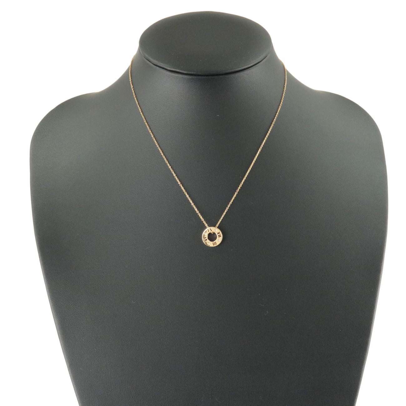 Tiffany&Co.  Pierced Atlas 4P Diamond Necklace K18 750PG Rose Gold