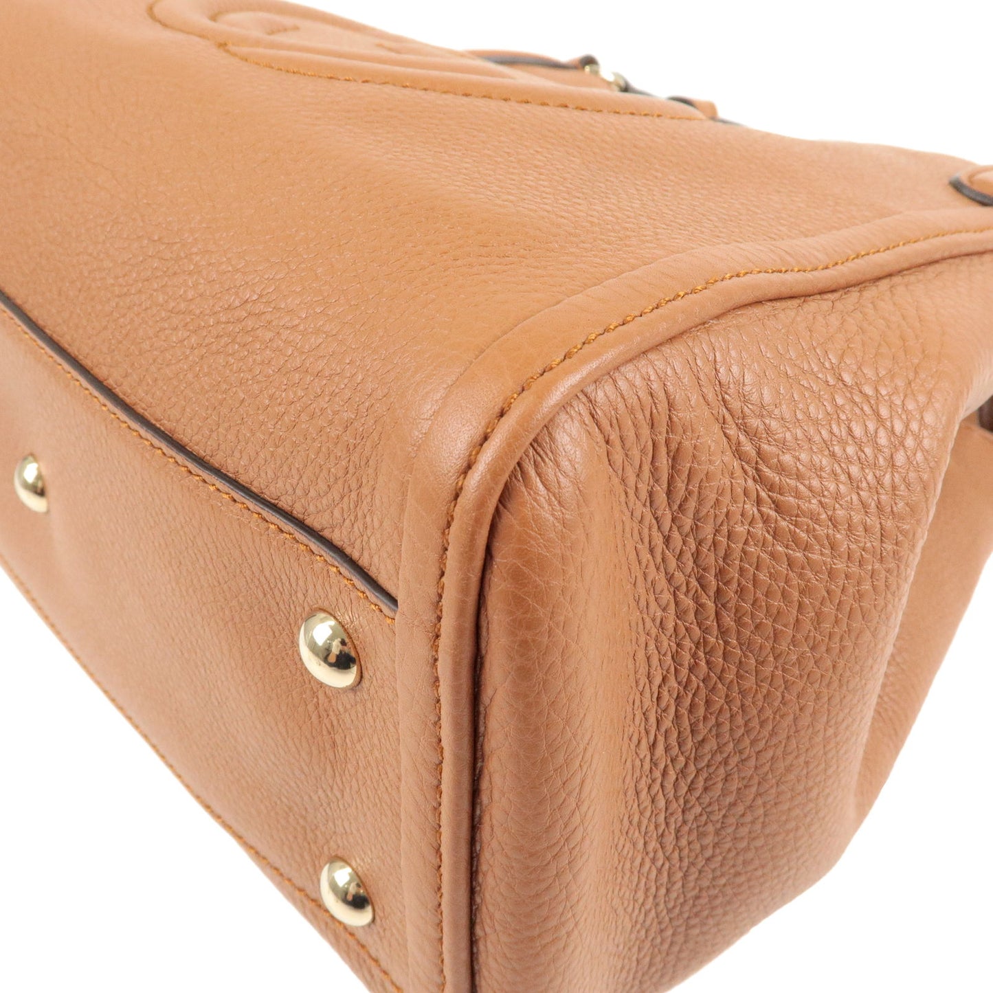 GUCCI SOHO Leather 2 Way Hand Bag Shoulder Bag Brown 336751