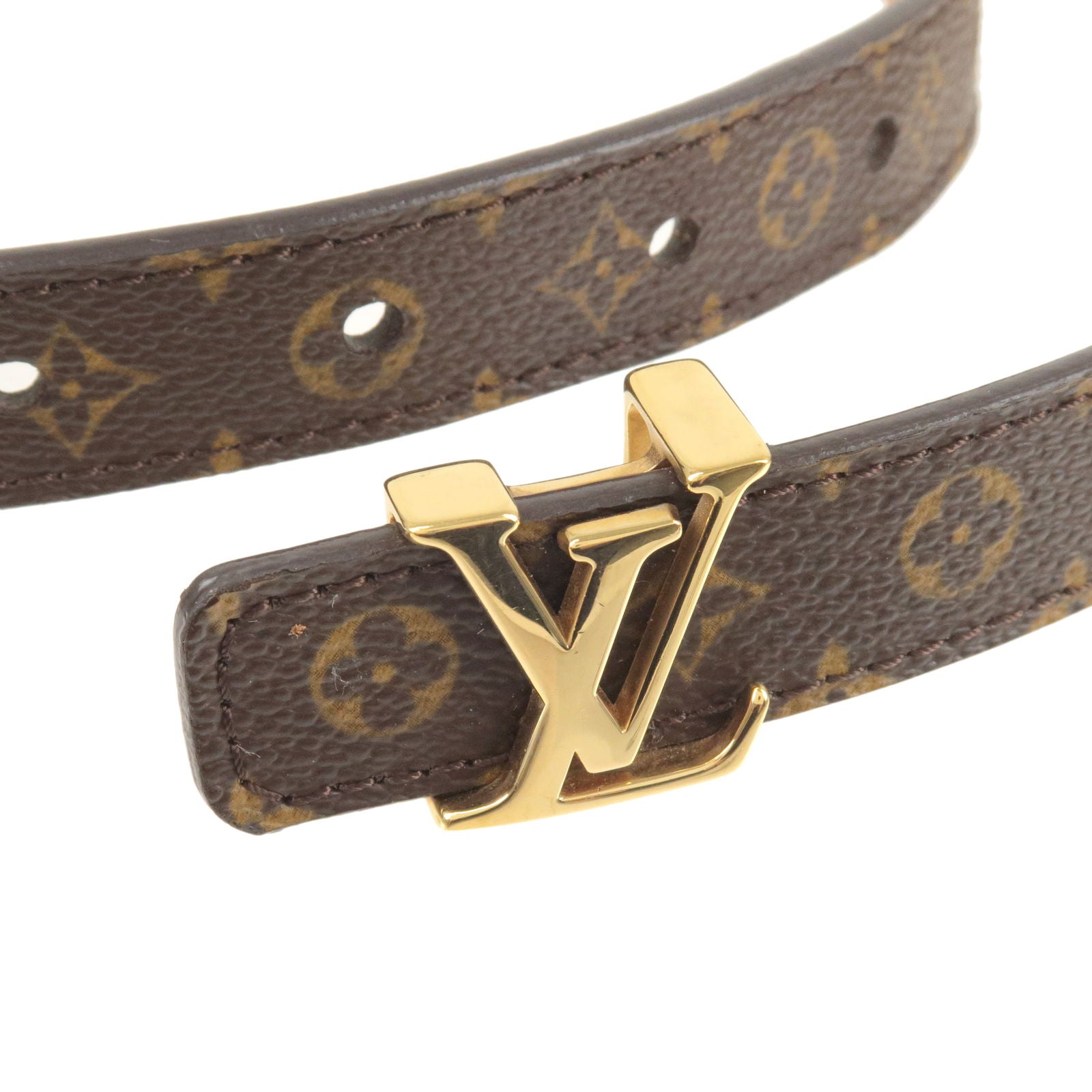 Louis-Vuitton-Monogram-Saint-Tulle-LV-Initial-Belt-80/32-M6961