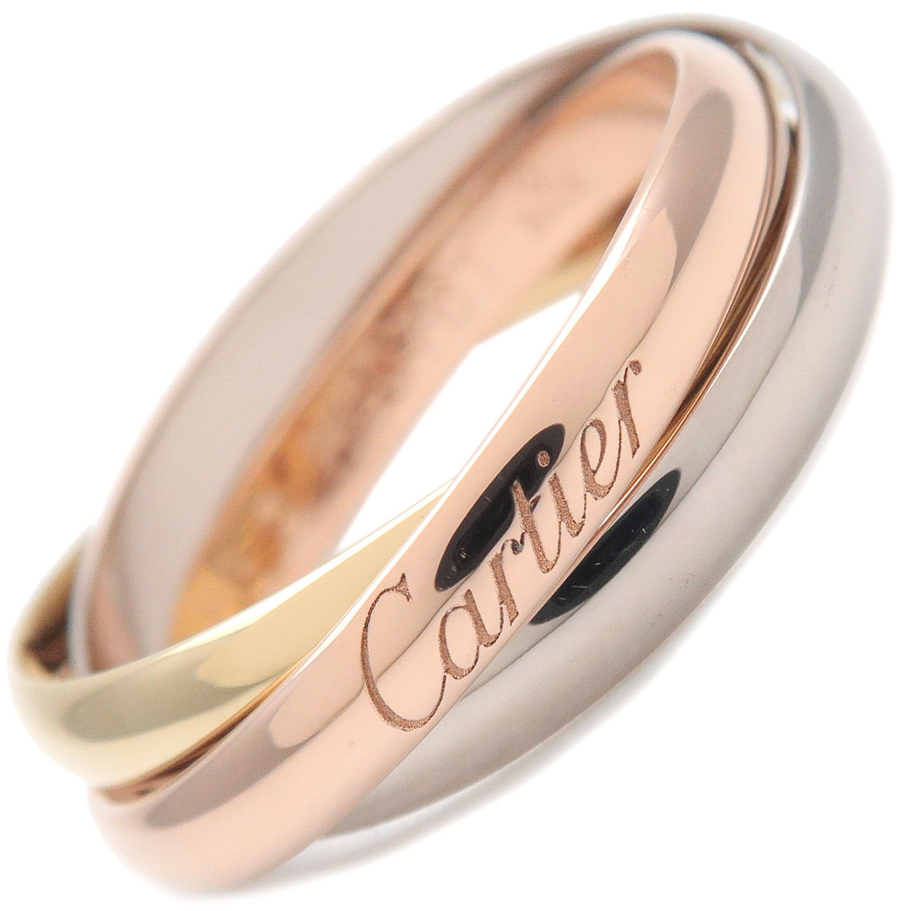 Cartier-Trinity-Ring-SM-K18-750YG/WG/PG-#53-US6.5-EU53