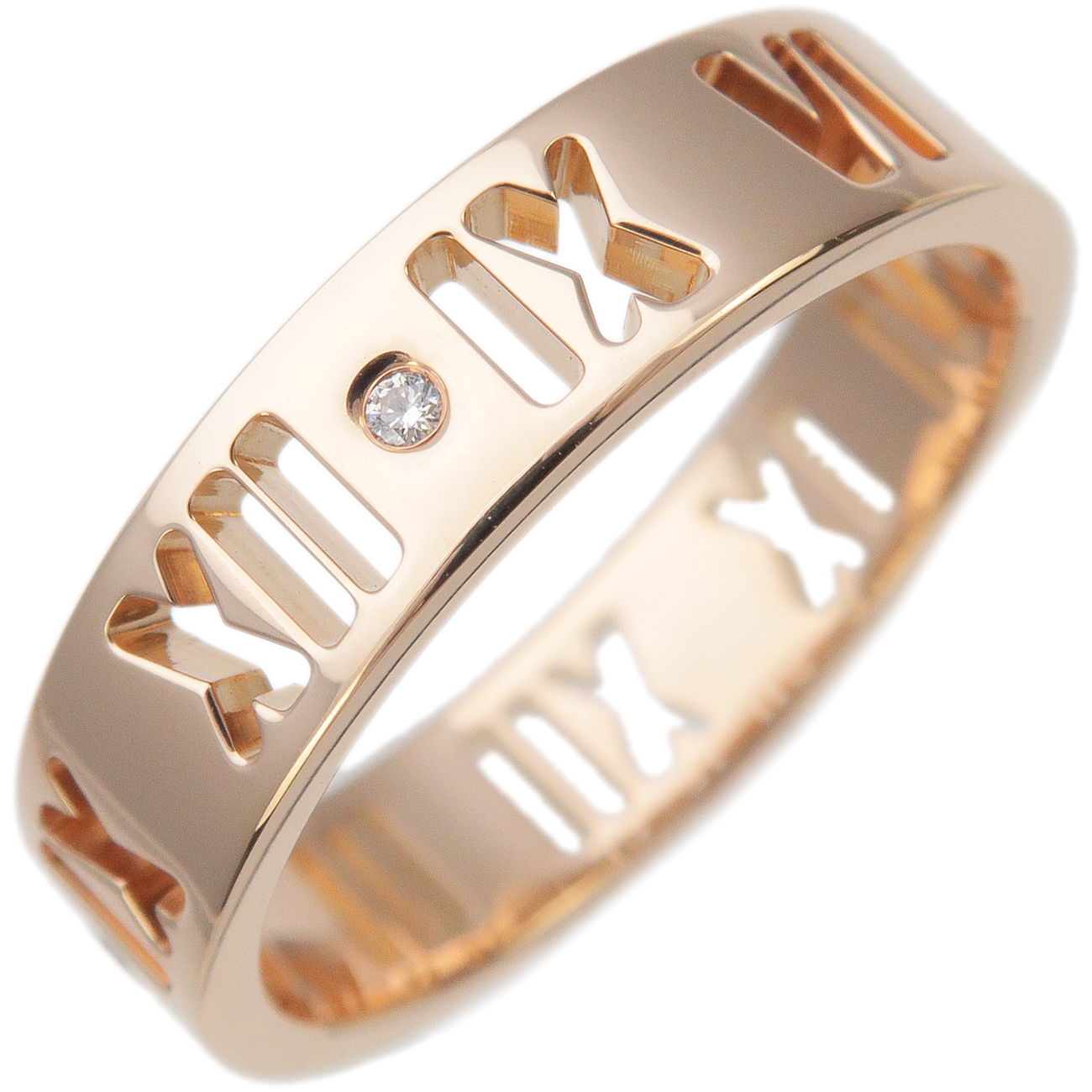 Tiffany&Co.-Pierced-Atlas-4P-Diamond-Ring-K18PG-Rose-Gold-US6.5