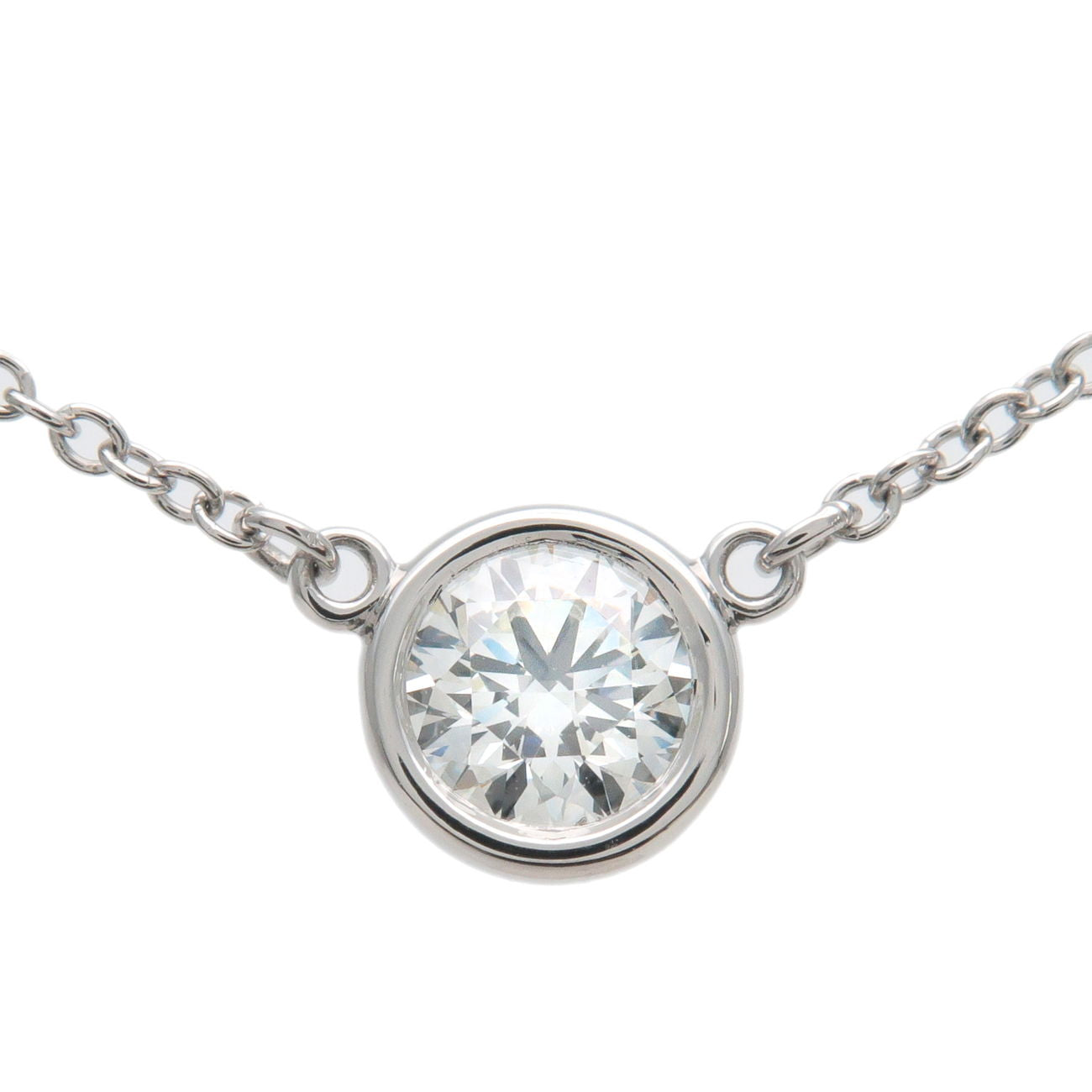 Tiffany&Co.-By-The-Yard-1P-Diamond-Necklace-0.37ct-950-Platinum