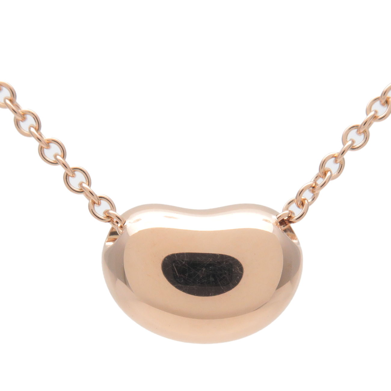 Tiffany&Co. Mini Bean Necklace K18PG 750PG Rose Gold
