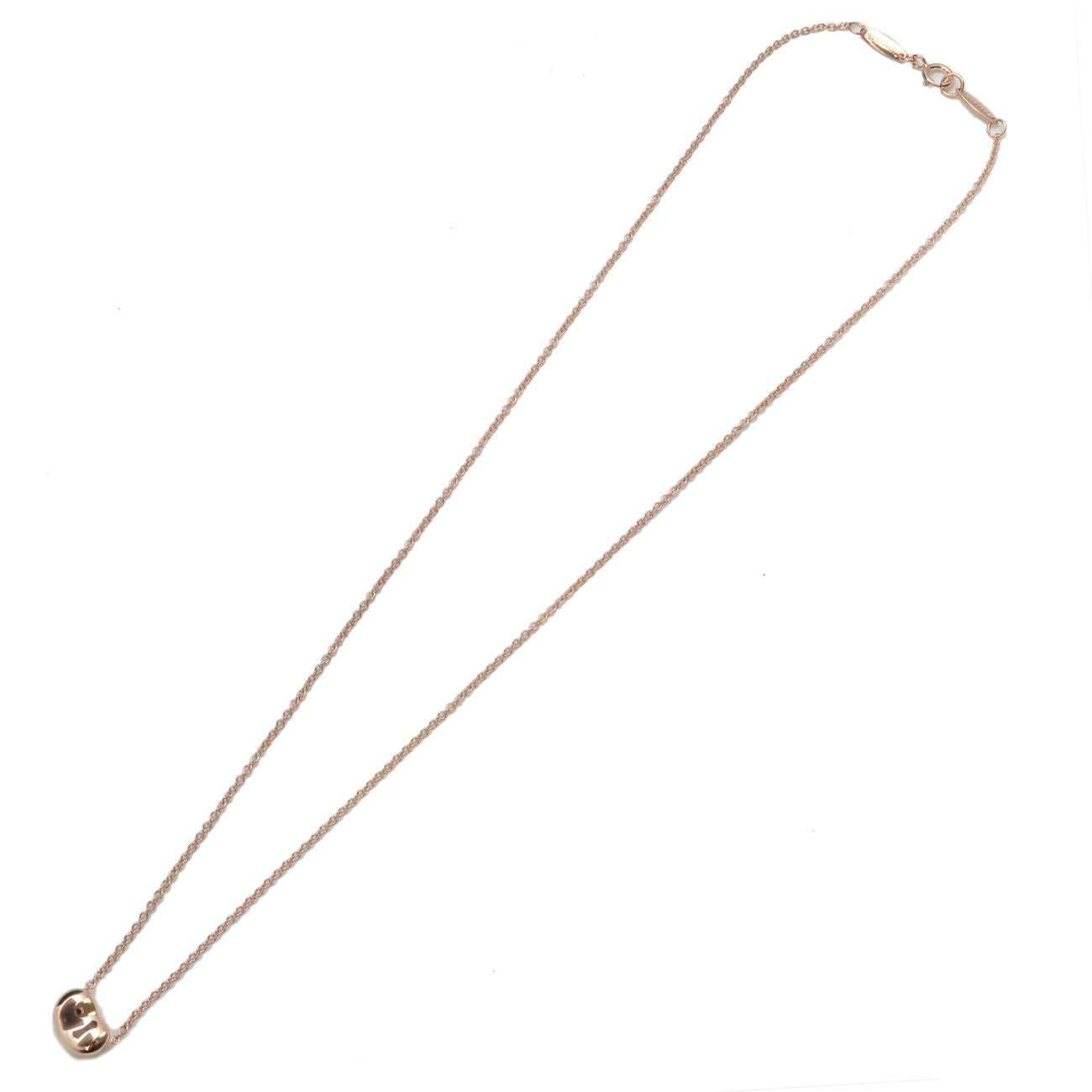 Tiffany&Co. Mini Bean Necklace K18PG 750PG Rose Gold