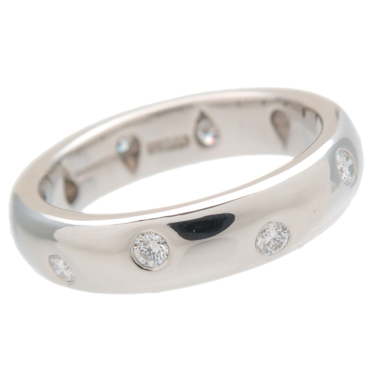 Tiffany&Co. Dots Ring 10P Diamond PT950 Platinum US4.5-5 EU49