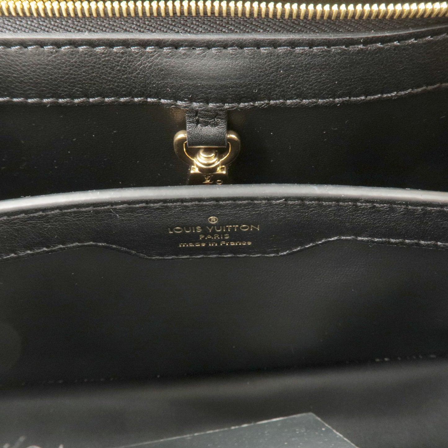 Louis Vuitton Capucines BB 2Way Bag White Black M20373