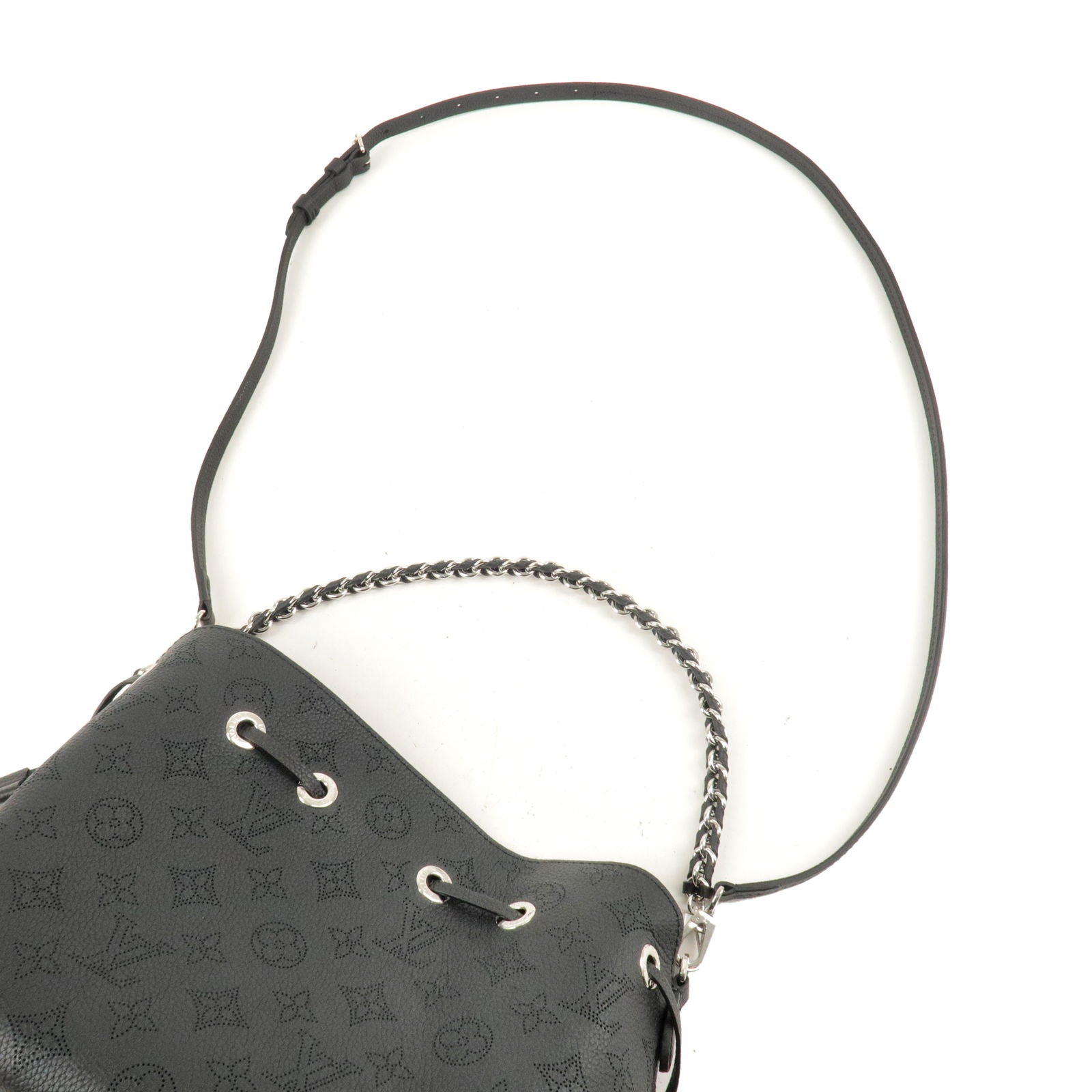 LOUIS VUITTON Bella Mahina Calf Leather Crossbody Bag Black - 10% OFF