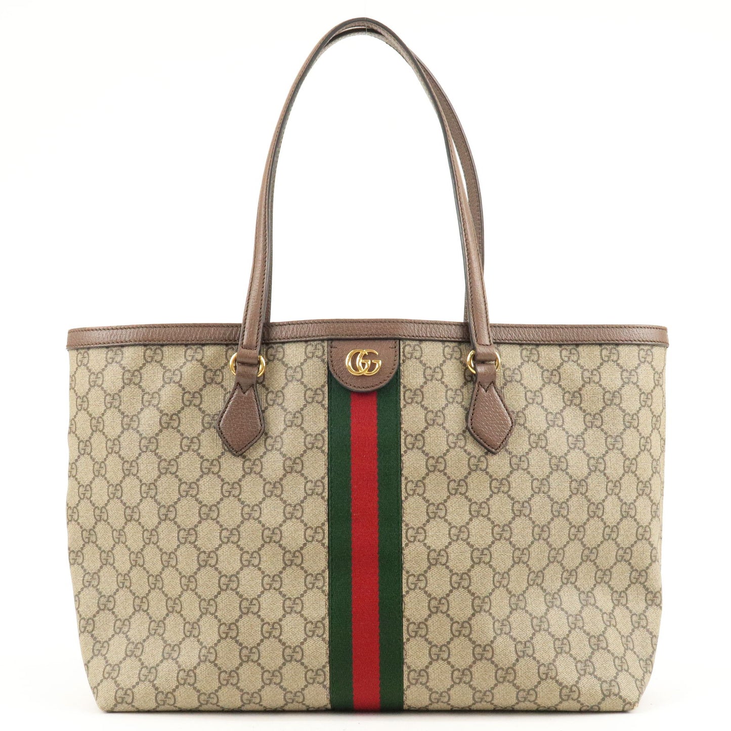 GUCCI-Ophidia-GG-Supreme-Leather-Tote-Bag-Beige-Brown-631685